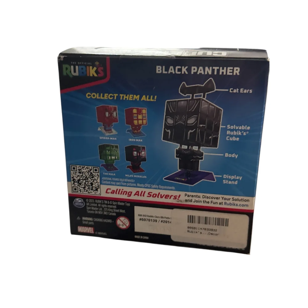 New Rubik's Black Panther Cubers Puzzle Desk Fidget Toy